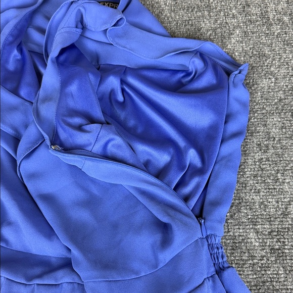 Express Blue Ruffled Jumpsuit - Picture 5 of 10